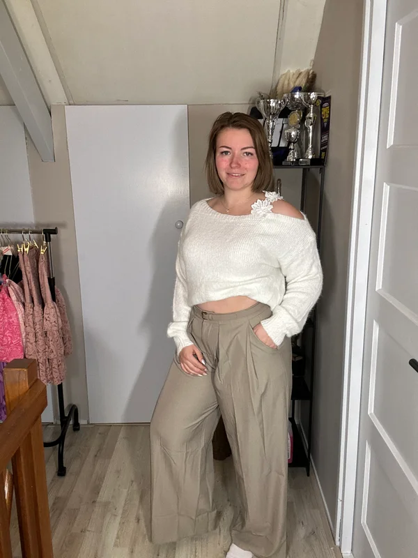 Olivia Pantalon Taupe